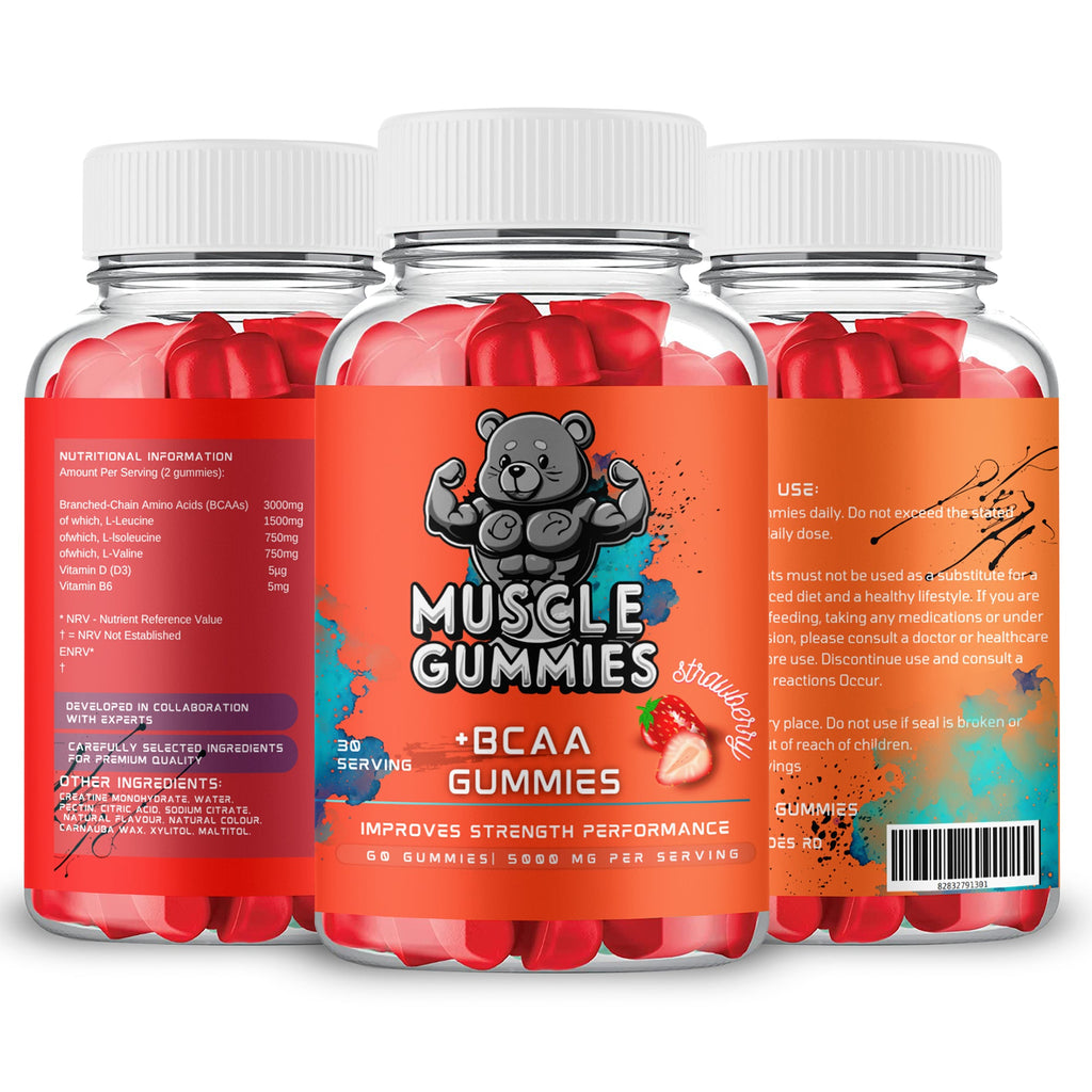 Muscle Gummies EXPLO Amino BCAA Strawberry Gummies