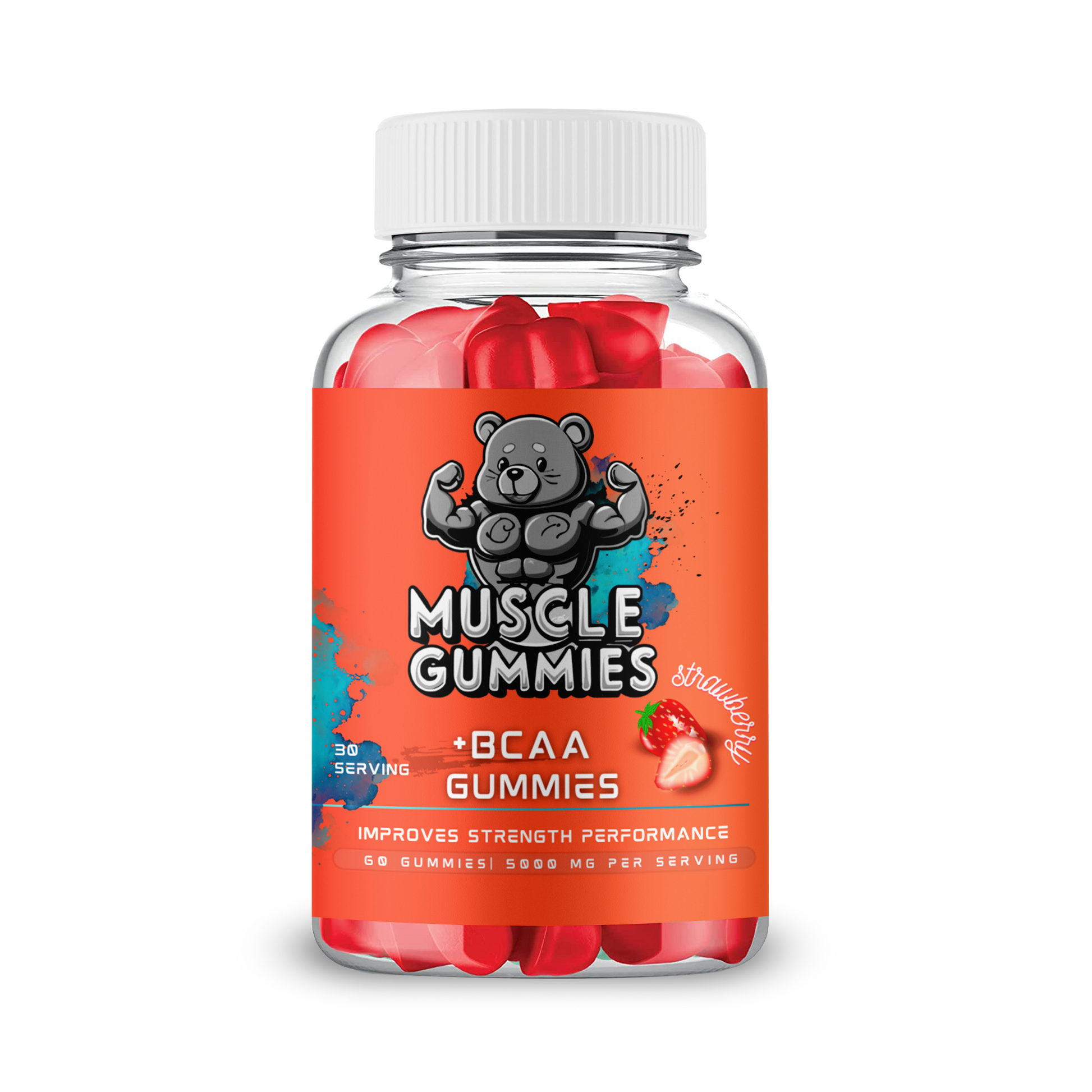 Muscle Gummies EXPLO Amino BCAA Strawberry Gummies